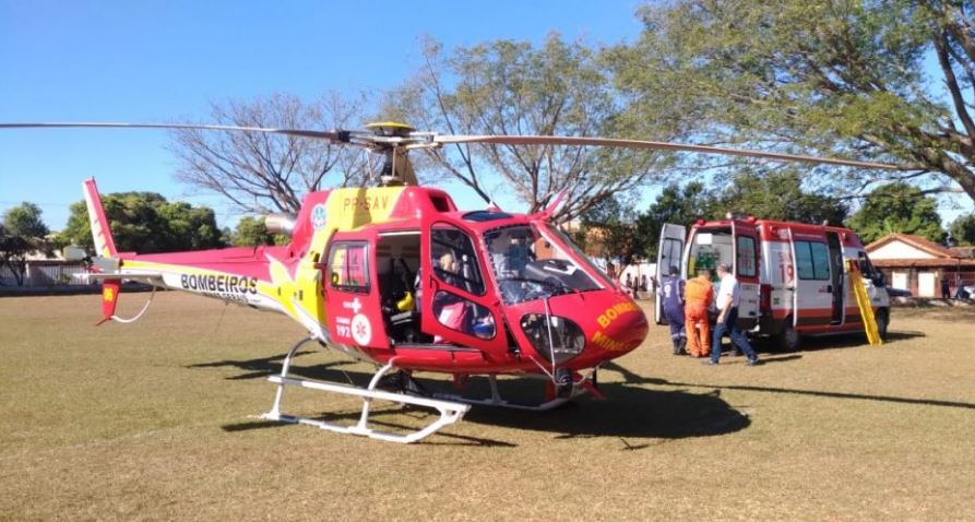 Jovem é atacado por vaca sofre TCE grave em Campina Verde e é